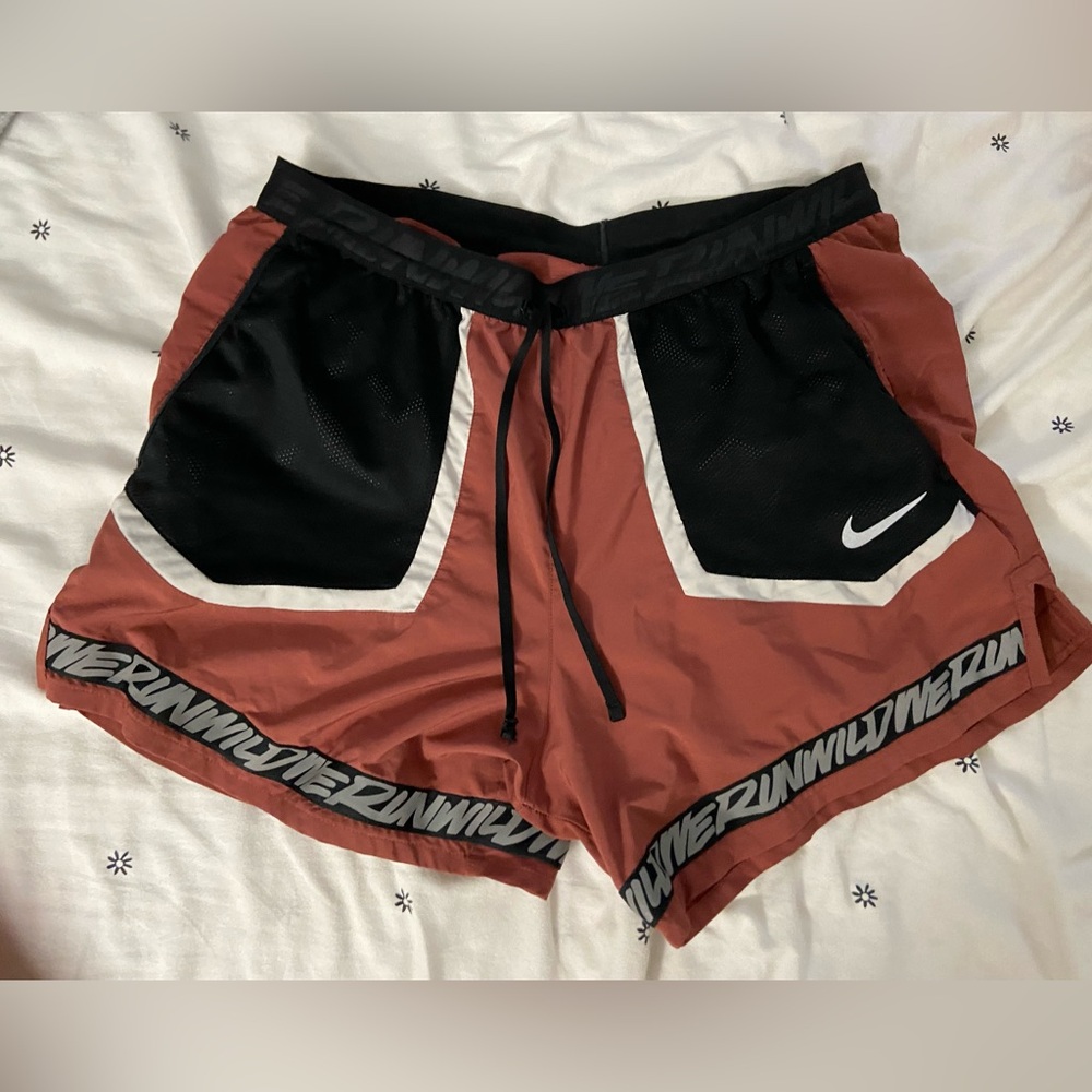 Nike Men's Flex Wild Run 5” Running Shorts Brown Size L CU5713-652
